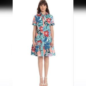 NWT Donna Morgan Soft Red/White Salaine Dress Size 0